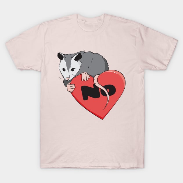 Possum Says No T-Shirt by Hoydens R Us